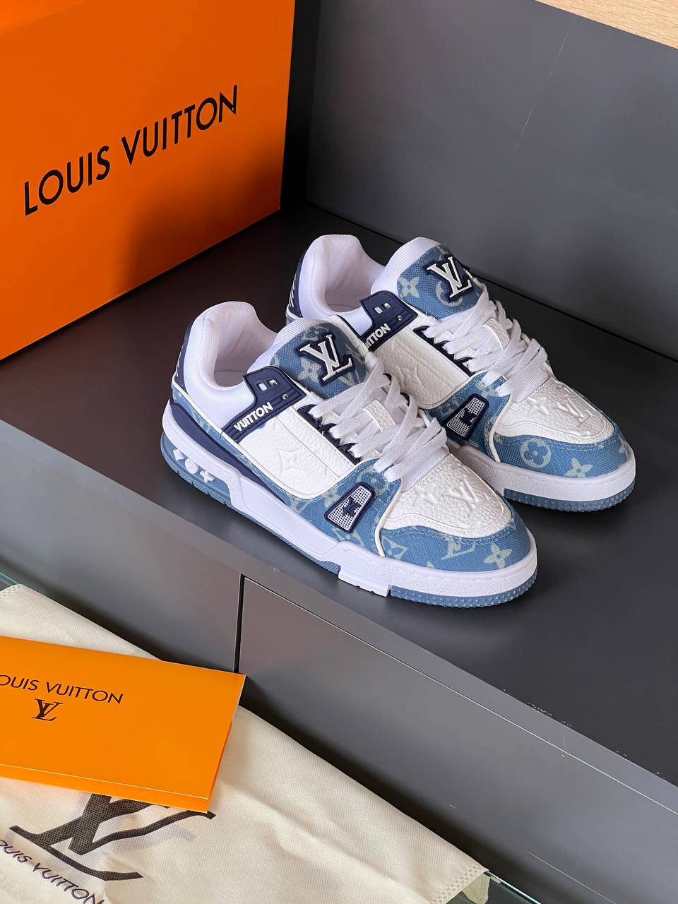 Louis Vuitton Trainer Sneaker Light Blue