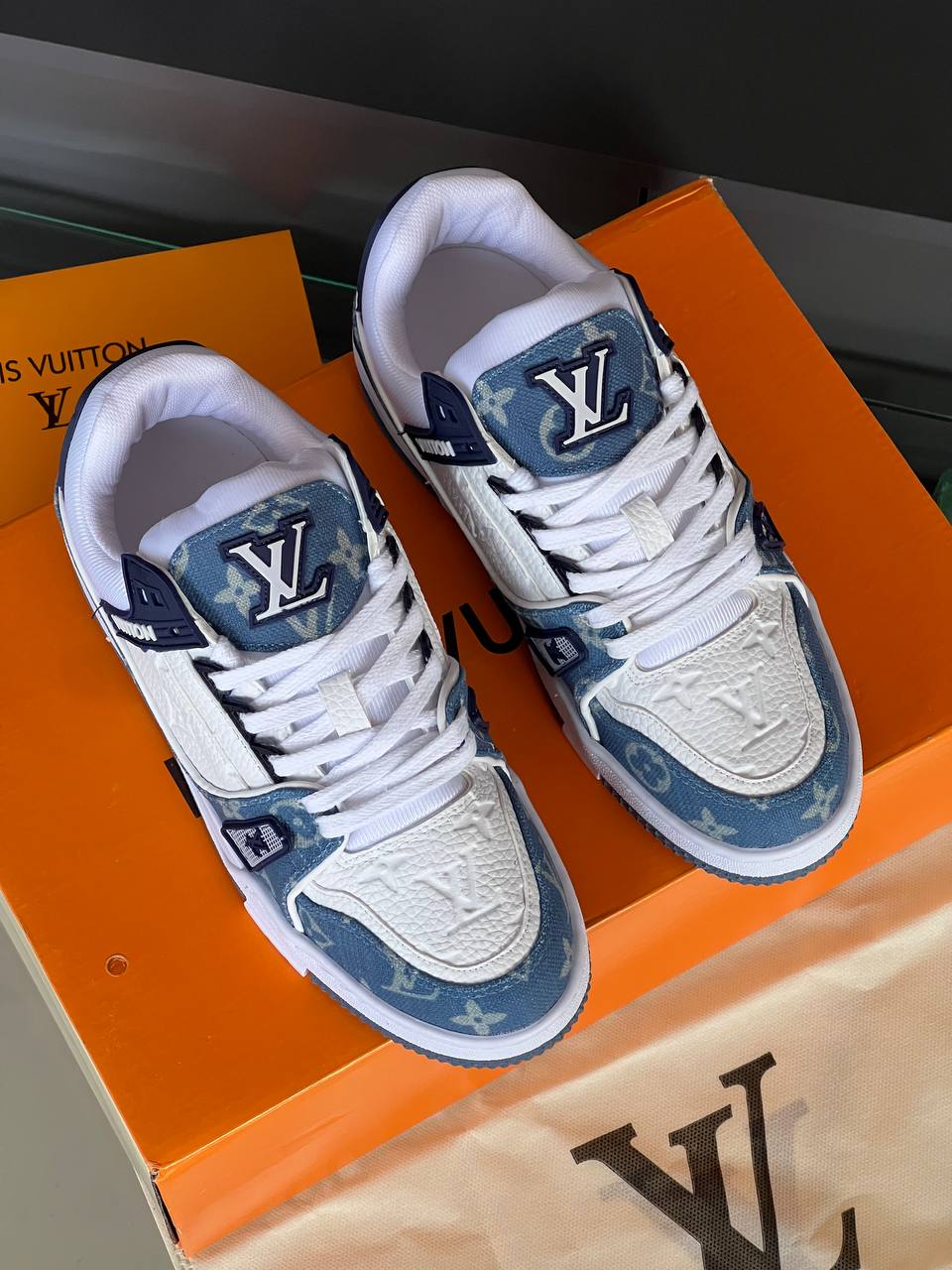 Louis Vuitton Trainer Sneaker Light Blue