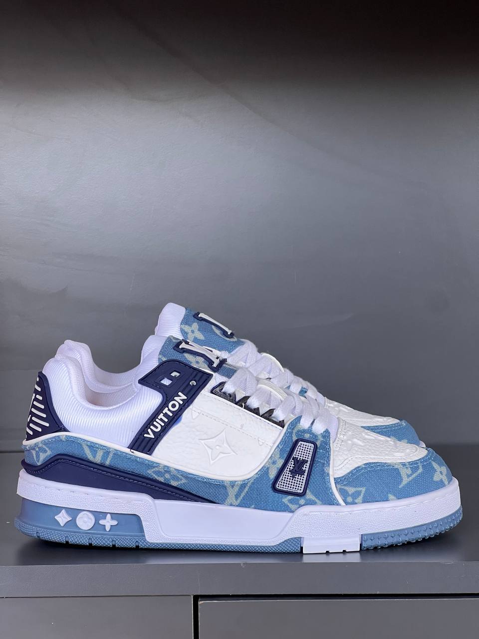 Louis Vuitton Trainer Sneaker Light Blue