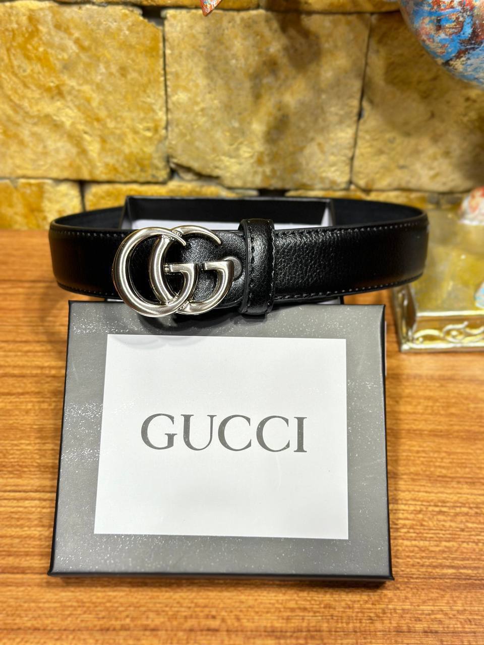 Gucci Δερμάτινη ζώνη