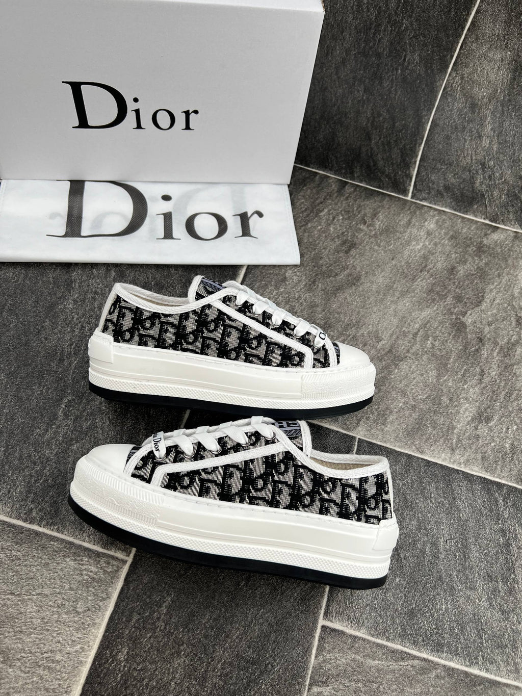 Walk'n'Dior Platform Sneakers Black