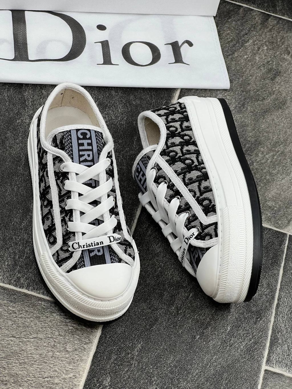 Walk'n'Dior Platform Sneakers Black